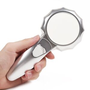 Magnifier with universal backlight, magnifying glass with handle 600554-XX, diameter: 50 mm, magnification: 7X