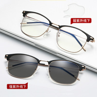 Photochromic Blue Block metal glasses with blue light protection F2713