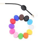 Стоппер - насадка на заушник, овальный нескользящий ушной крючок, 12*10 мм, цена за пару