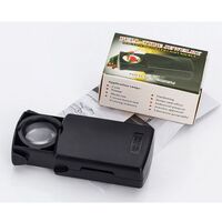 Лупа складная с универсальной подсветкой 21008-XX, диаметр: 21 мм, увеличение: 30X