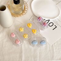 Mini soft contact lens XF208爱心五角蓝云