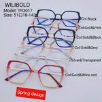 Оправа металл + TR90 ультратонкая женская с флексом Wilibolo TR3017