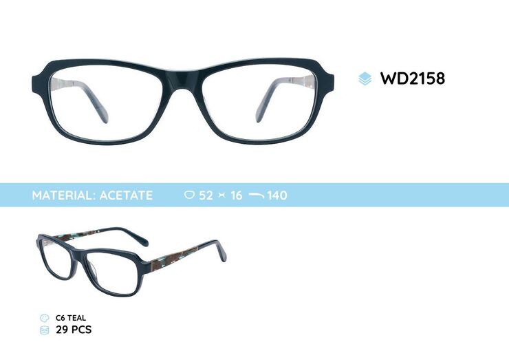 Plastic frames for glasses acetate material WD2158