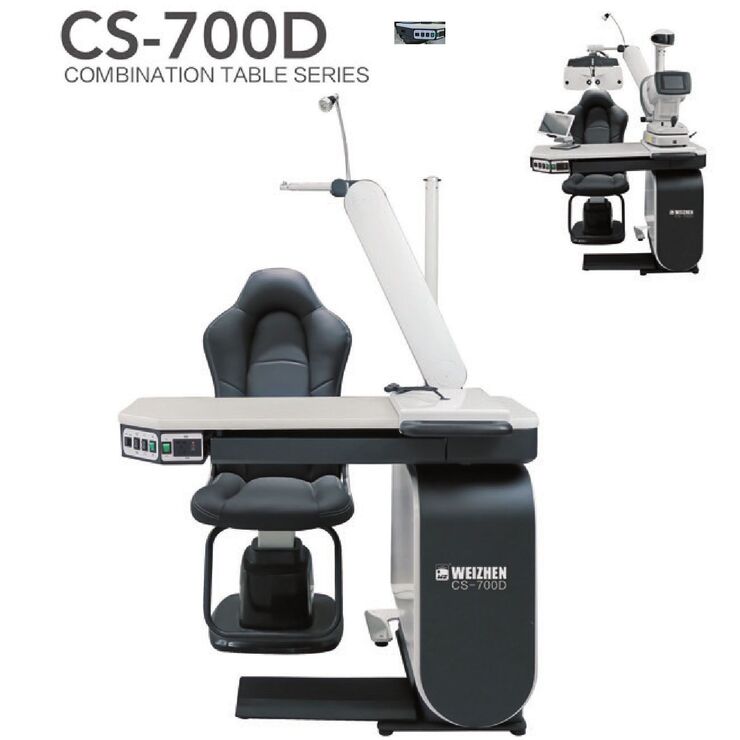 Ophthalmologist workstation, combined table + chair CS-700D, tabletop 1120*470 mm