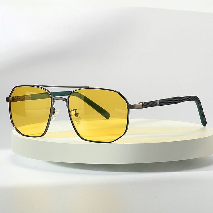 Поляризационные солнцезащитные металлические очки с защитой UV400 2955-2-GT