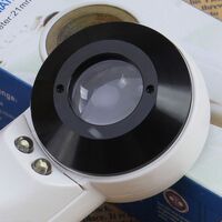 Лупа портативная карманная с подсветкой MG6B-1, диаметр: 21 мм, увеличение: 40X