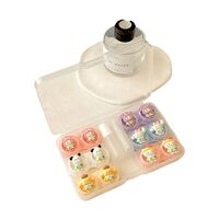 Набор для мягких контактных линз + 6 контейнеров для хранения B-21DIY6款六副装