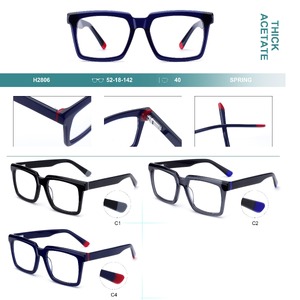 Plastic frames for glasses, thick acetate, with spring hinges Big City H2806