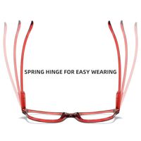 Очки пластиковые для чтения KY858 с защитой Blue ray cut и флексом, диоптрии от +1.00 до +4.00, РМЦ=62-64