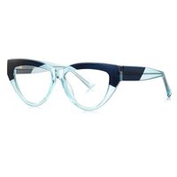 Plastic cat-eye TR90 frame for glasses with UV and Blue Ray Cut protection More LS021