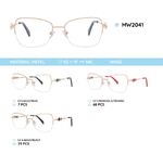 Оправа для очков металлическая женская полуободковая MW2041