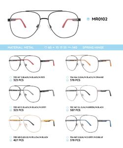 Металлическая оправа с дужками из пластика TR-90 MR0102