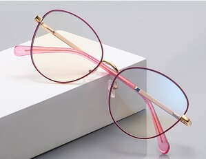 Windy spelling  style metal blue blocker frames for glasses MORE 3054