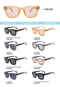 Солнцезащитные поляризационные очки в пластиковой оправе из TR90 FI05-10S