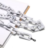 Акриловая цепочка для очков с овальными звеньями, разные цвета GB078