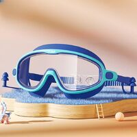 Очки для плавания детские водонепроницаемые с защитой от запотевания, с берушами, зажимом для носа, футляром, 7005-YU