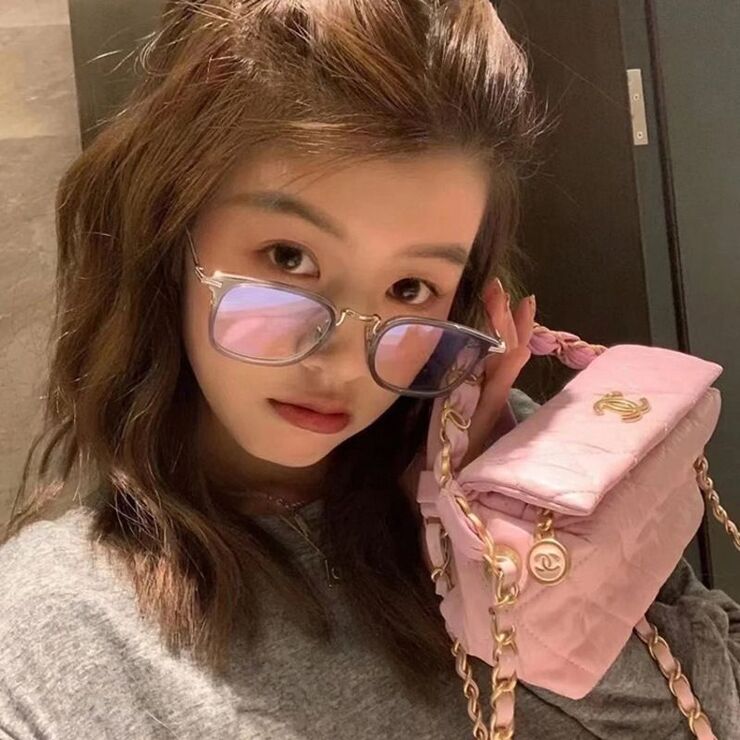 Очки комбинированные (металл + TR90) женские с защитой от синего света 2268-8803-PN