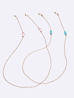 Набор из двух цепочек для очков со стразами-бабочками GM124