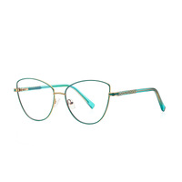 Fashion with insert two-tone dot paint   frame metal blue blocker for glasses MORE 3067