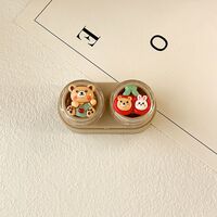 Мини-набор для мягких контактных линз выдвижной W-CT16领结熊兔花