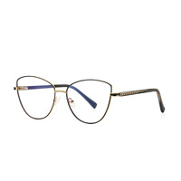 Fashion with insert two-tone dot paint   frame metal blue blocker for glasses MORE 3067