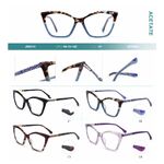 Combined frames for glasses, acetate + metal, with spring hinges  Big City JB6010